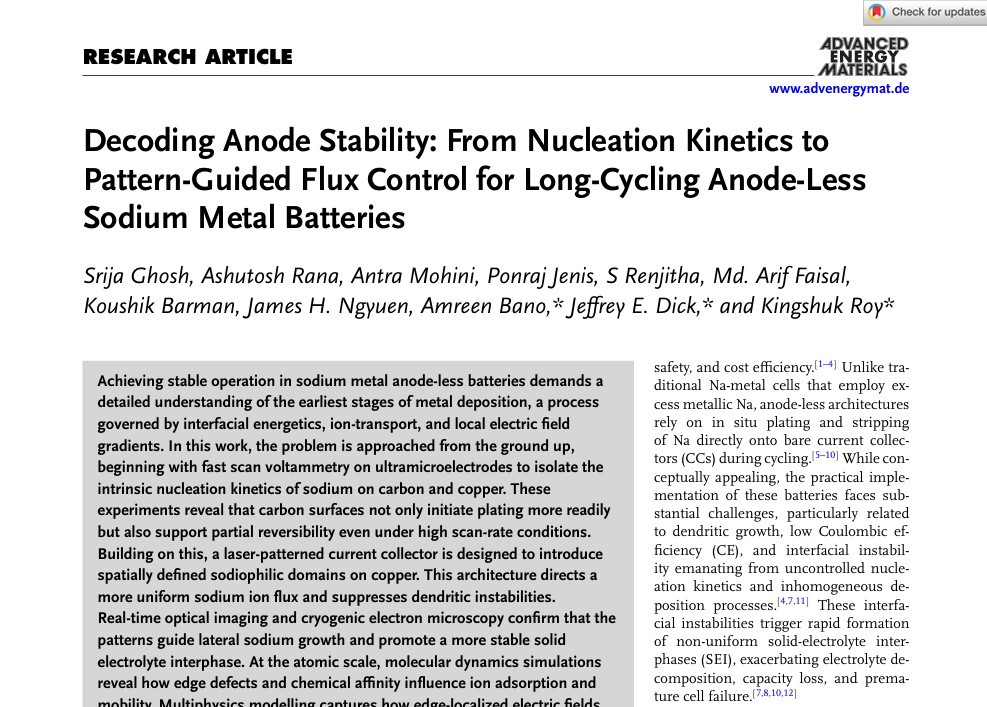 Decoding Anode Stability